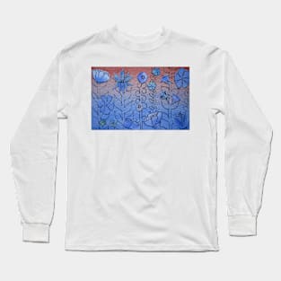 Floral Watercolour Collage 4 Long Sleeve T-Shirt